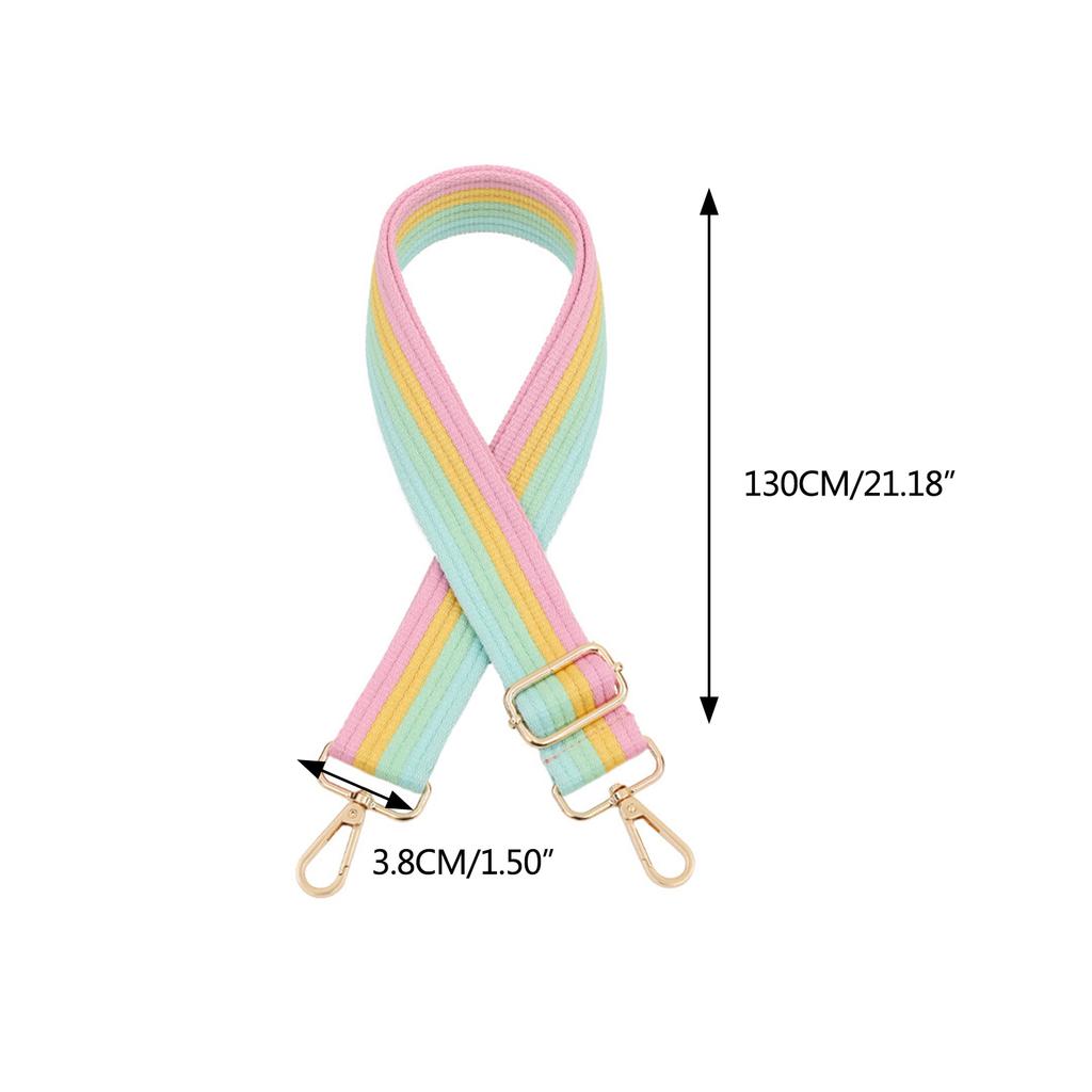Удлиненный ремень для замены плечевой сумки Стильный и прочный волоконный ремень-слинг Многоцветный ремень для сумки Легкий для девочек