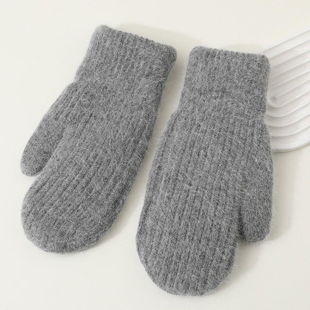 Ветрозащитные плюшевые варежки Утолщенные перчатки с полными пальцами Новые теплые перчатки Зима