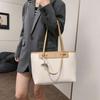 Классическая модная сумка с улучшенными ощущениями, новая простая однотонная сумка в западном стиле, универсальная сумка на одно плечо