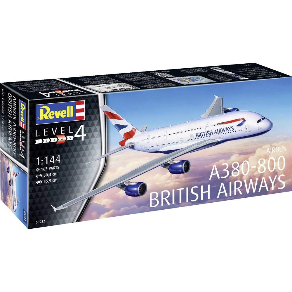 Revell Масштабный Пластиковый Набор British Airways 03922 1/144 A380-800