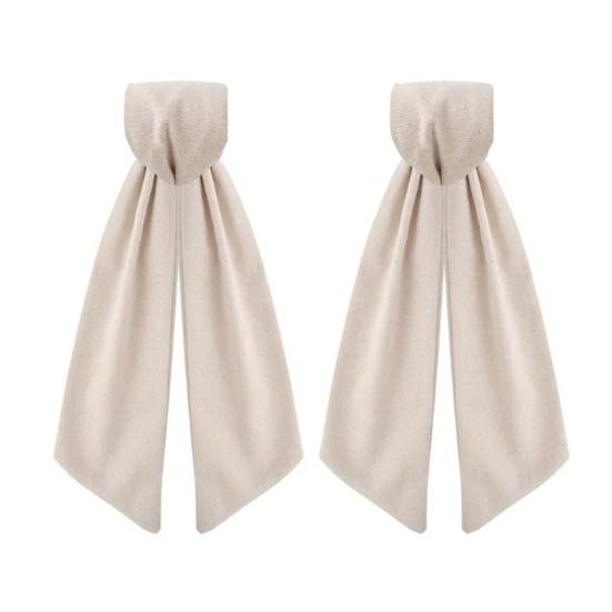 2 Pcs Wreath Sash for Front Door Blank Satin Wreath Sash Embroidery Monogram Plain Ribbon Accessories for Xmas Party Yard Doorway Indoor Outdoor Wall