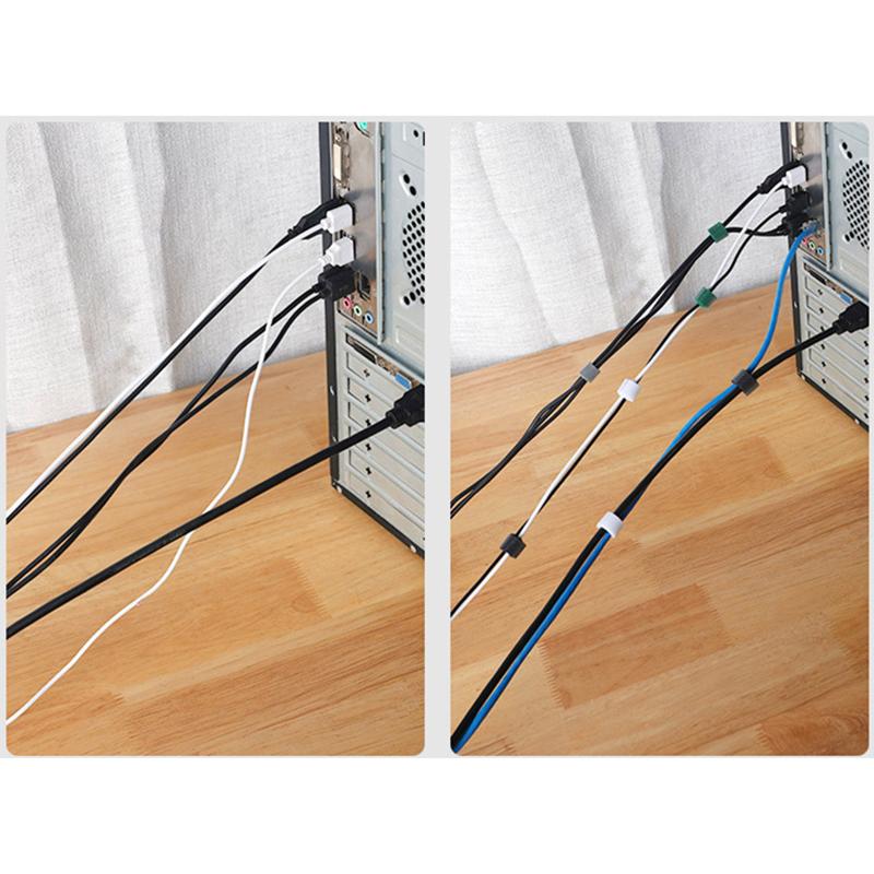 5M органайзер для кабелей, лента для намотки проводов, стяжки для укладки кабелей для наушников и мышек, протектор