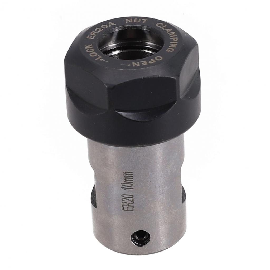 Shaft Collet ER20A-8mm Silver And Black Steel 1 Pcs
