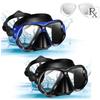 Customize Optical Adult Corrective Diving Mask Myopia Glass Lens Swimming Mask Diopter from -1.5 To -5.0 Pack In Black Box