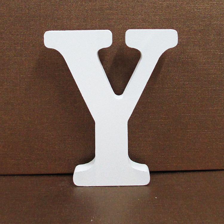 White Wooden Letter & Number Ornaments Home Wedding Decor Photo Shooting Props