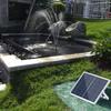 10W Solar Fountain Pump with Large Solar Panel 3 Nozzles Max. Water Height 100cm for Bird Bath Fish