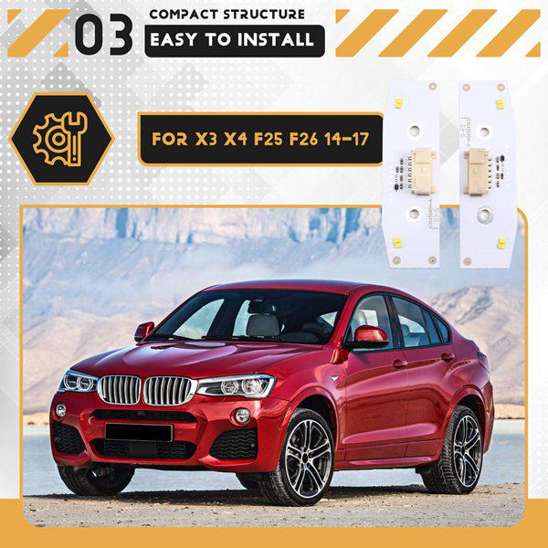 4 шт. Желтый светодиодный чип ДХО 'Ангельские глазки' для 14-17 BMW X3/X4 F25/F26
