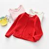 Girls' Long Sleeve Knitted Cardigan Kids Button Closure Sweaters Cropped Jacket Cover Up Tops