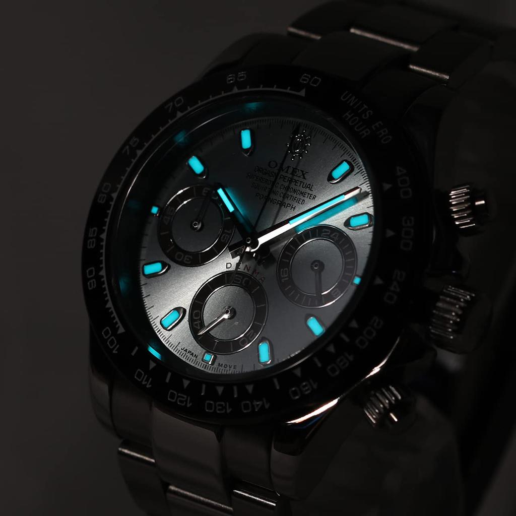 Watch OMEX DENMA Japanese Movement Watch 5 ATM Water Resistant Homage Watch Golf Watch Luxury Watch Gold Watch Silver Watch X [OMECO] Men's Men's