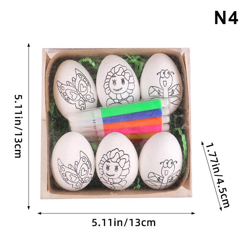 NEW Easter DIY Hand-painted Eggs Cartoon Bunny Painting Eggs Kit Children's Handmade Gifts Easter Decoration
