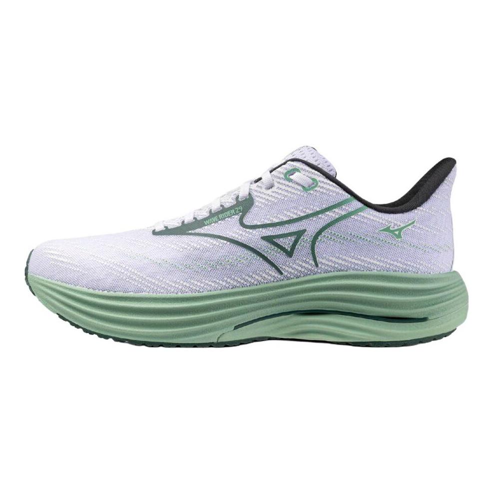 Mizuno Кроссовки для бега WAVE RIDER 29 Унисекс Белый Зеленый J1GC250509