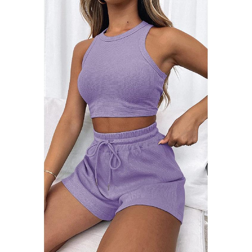 Лето 2023, однотонный жилет, городской повседневный короткий жилет из 2 предметов