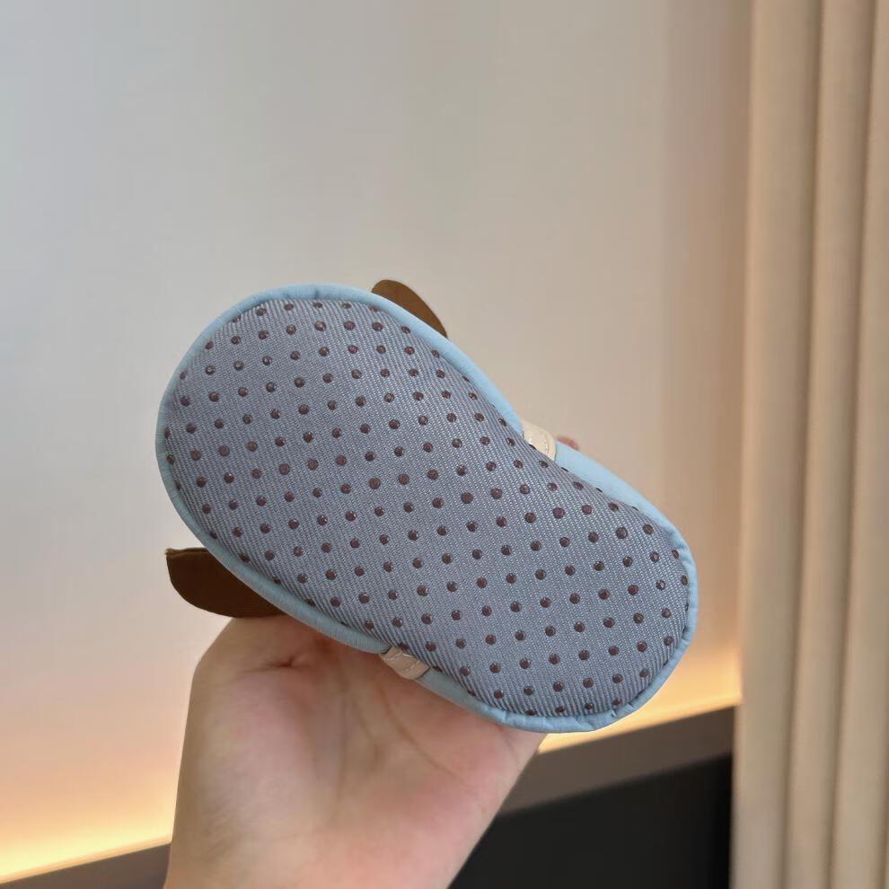 Зимний стиль Мультяшные детские ботинки (0-1 год) - Мягкая подошва, с бархатной подкладкой, Теплые и не линяют для ходьбы новорожденных