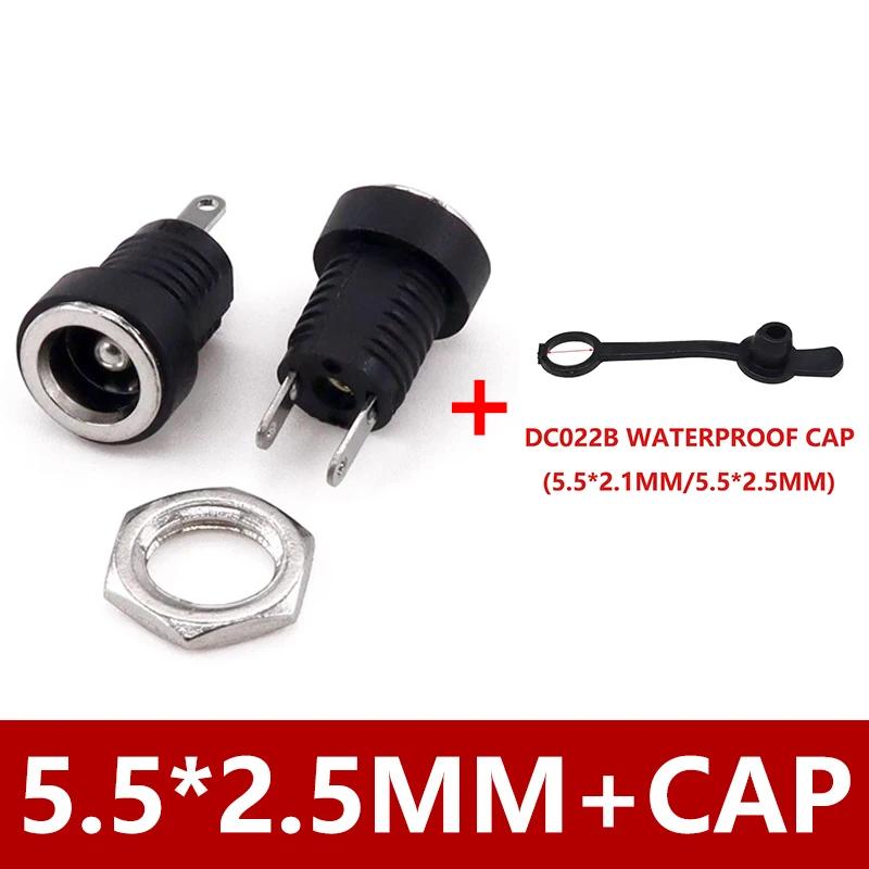 10/50 шт. 2-контактный DC022B 5,5 x 2,1 мм 3,5 x 1,3 мм DC разъем питания гнездо розетка DC female для монтажа на панель штекер адаптер 5,5*2,5 мм