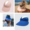 Anti-UV Women Sun Protection Hats Large Hollow Top Baseball Caps Empty Top Sun Hat  For Summer