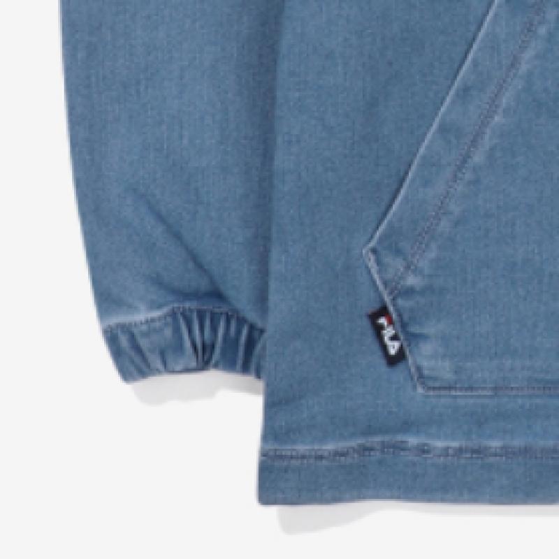 [fila Kids] Denim Hoodie Zip Up  Fk2ftf1106x Dem  q0zFk2ftf1106xDem