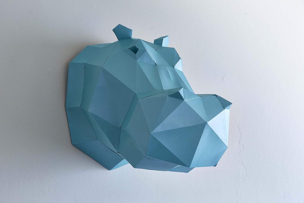 OBJECTS PAPER CRAFT Paper Craft for Adults That You Can Make and Decorate Hippo 3083105 MASK-05