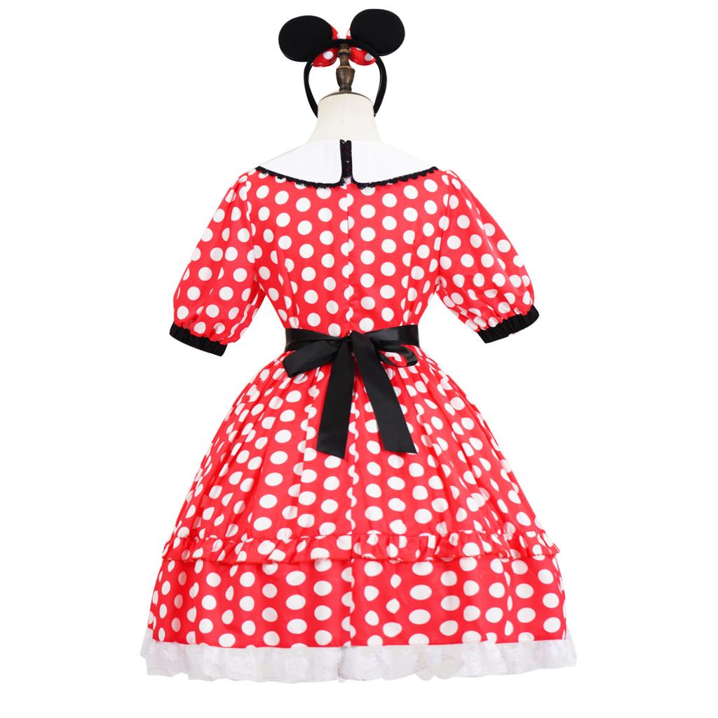 Steamboat Willie Mickey & Minnie Mouse Vintage Cosplay Costume, Classic Black & White Disney Outfit, Halloween Party Performance Dress