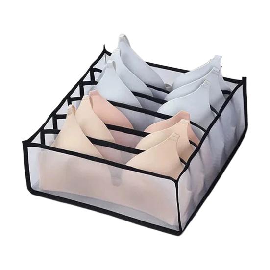 1/3 шт. Сумка для хранения нижнего белья, органайзер для носков и бюстгальтеров, несколько отделений, прозрачная дышащая сетка, сумка для хранения в шкафу