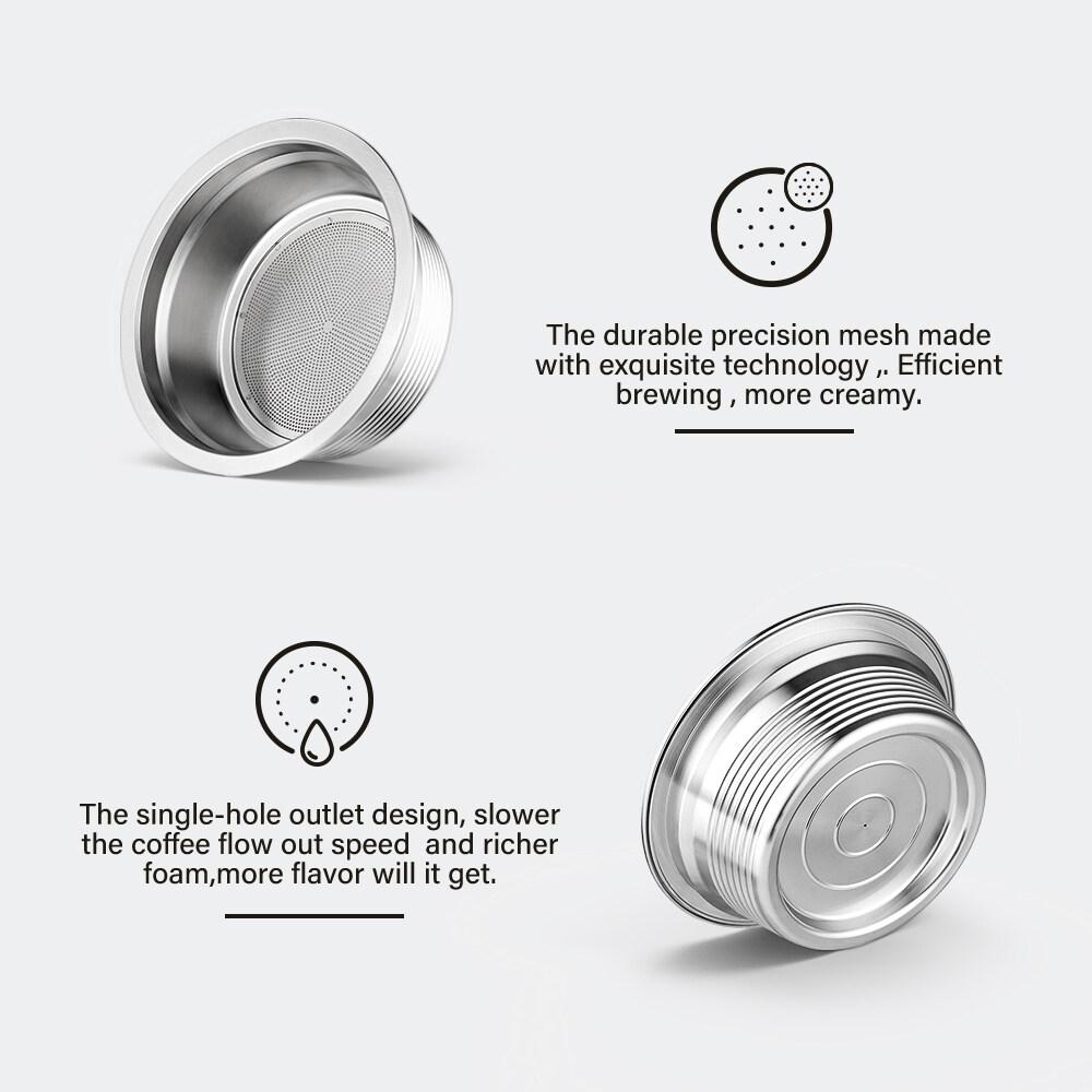 i Cafilas [HLG04] Многоразовый капсульный фильтр для кофе, многоразовые капсулы для приготовления крема из нержавеющей стали для машины Lavazza LAVAZZA A MODO MIO JOLIE ESPRIA