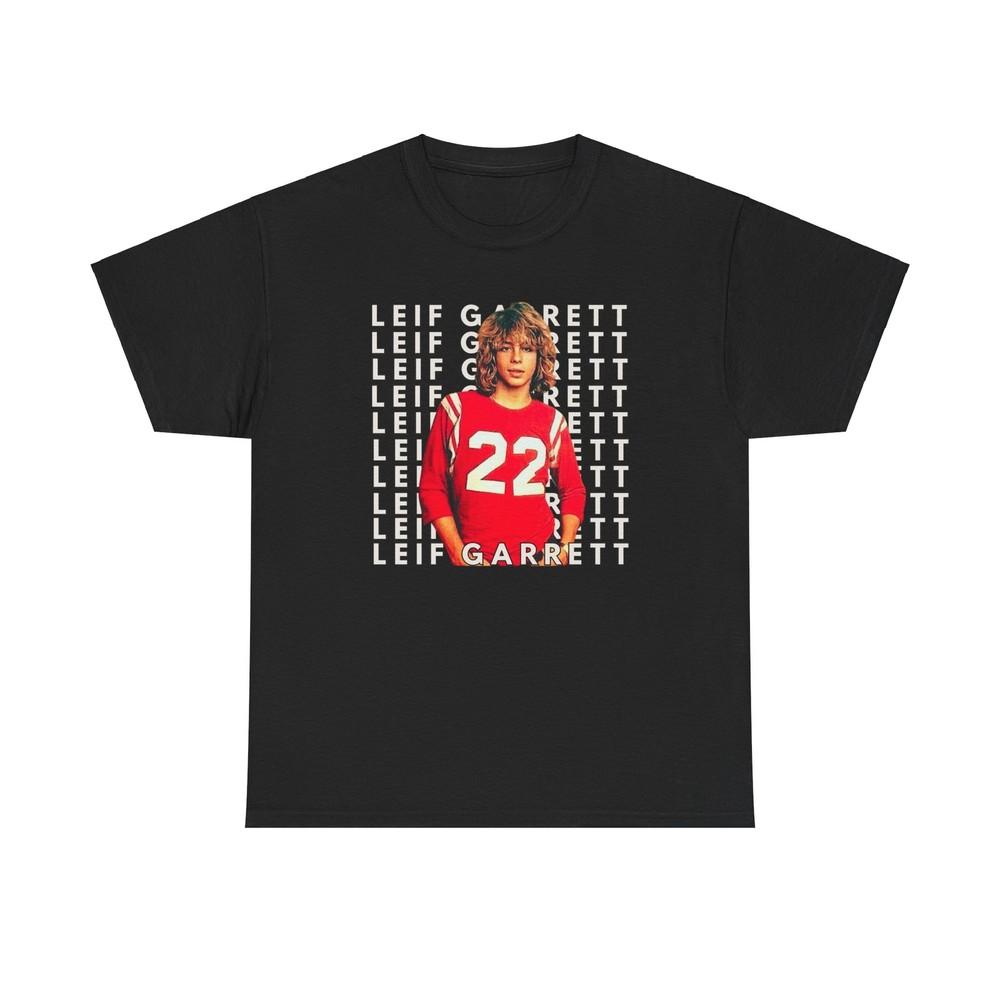 Leif Garrett Heavy Cotton Tee, Retro 70s Music Shirt, Music Lovers Gift Unisex T-Shirt