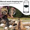 Firewood Splitter Iron Log Splitting Tool Kindling Log Splitting Wedge Firewood Cutter Splits Firewood Safely Easily for Camping Fireplace Sauna BBQ