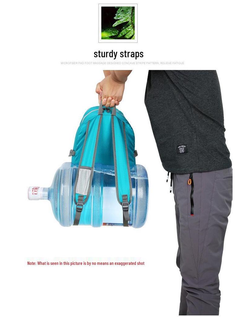 Легкий водонепроницаемый складной рюкзак для активного отдыха - Большая вместимость, складной походный рюкзак.