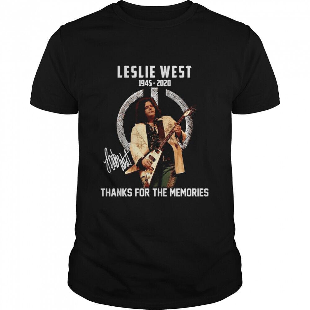 РАСПРОДАЖА Винтажная футболка Leslie West Thank You For The Memories Хлопковая Черная Унисекс Футболка