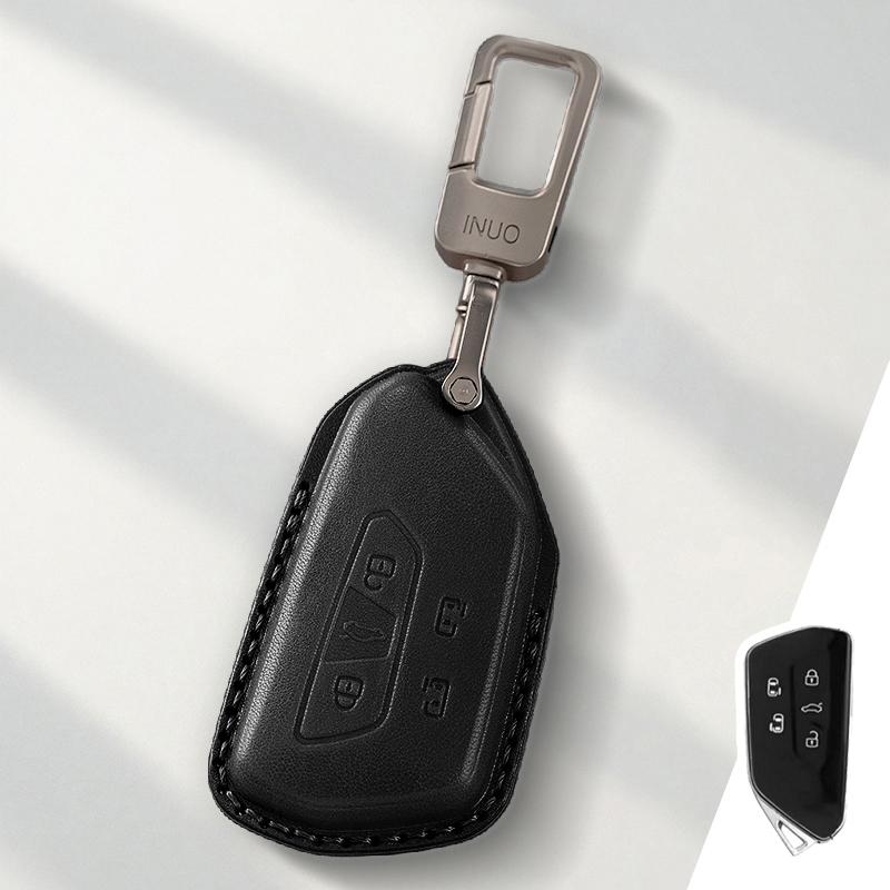 uwhxm4 Genuine Leather Protector for Volkswagen VW Golf  8MK8 ID 4 ID3for Skoda Octavia A8 MK4 Key Case Cover Fob