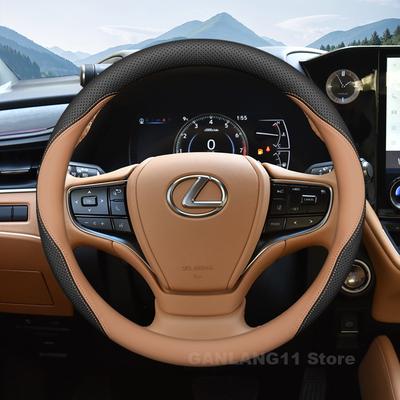 Кожаный чехол на руль автомобиля для RX NX UX ES TX LX600 LM GX LS TXL VX Серии Автомобильный руль Аксессуары для LEXUS RX
