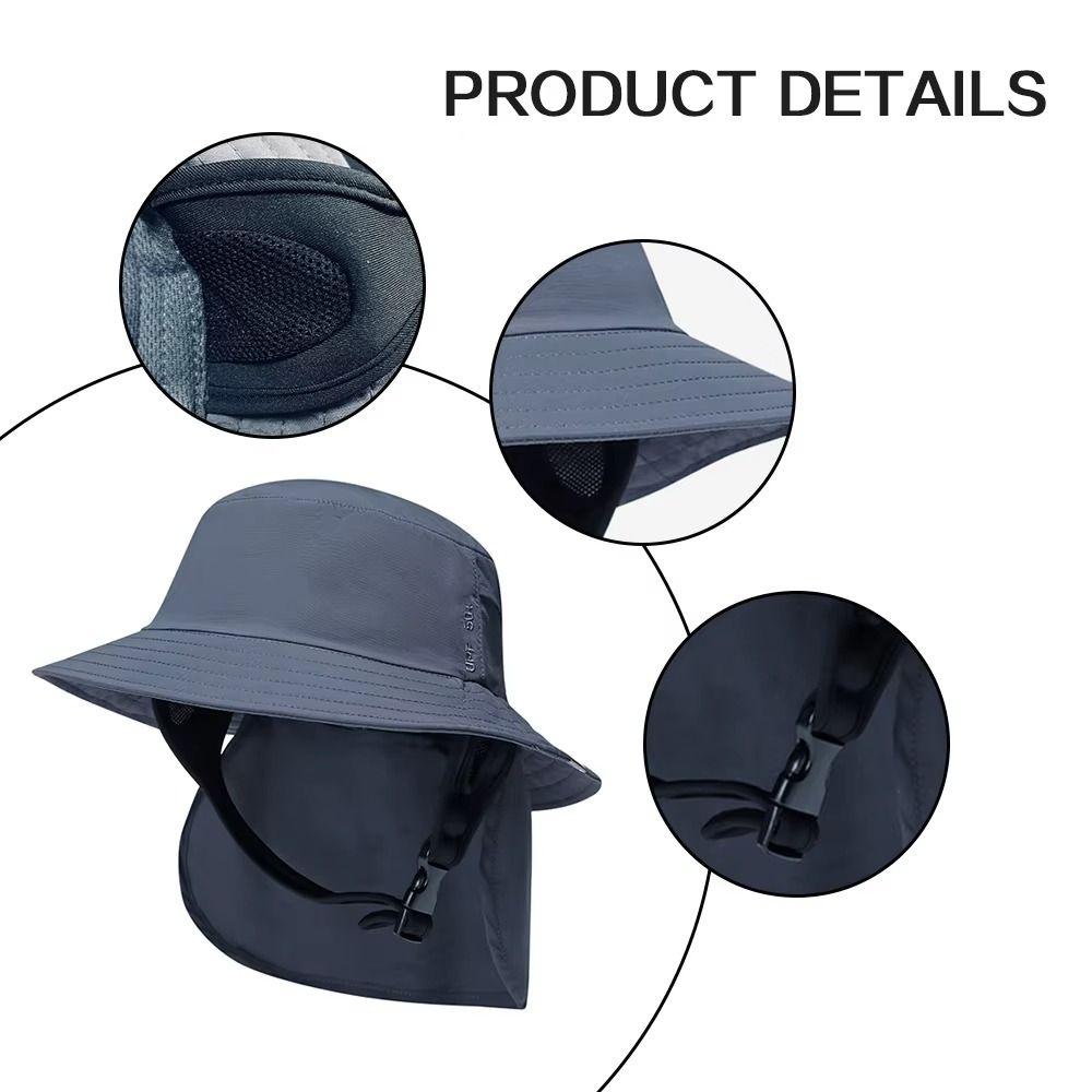 Широкополая Кепка-Ведро для Серфинга Дышащая Рыбацкая Кепка Летняя Пляжная Женская Солнцезащитная Кепка Для Водных Видов Спорта