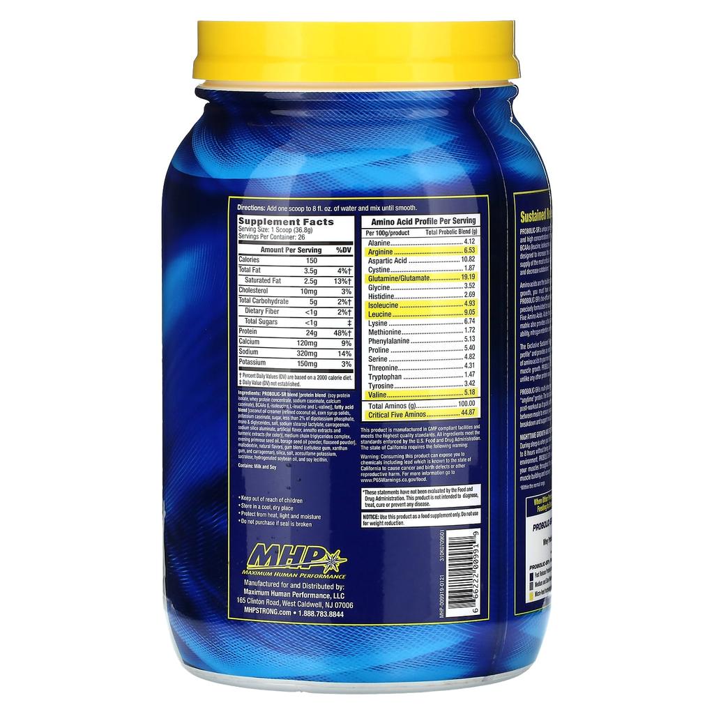 MHP, Probolic-SR, vanilla, 956.8 g (2.11 lb)