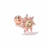 One Piece Zirconia Flowers Princess Geometry Piercing Screw Stud Earrings for Women Girls Fashion Jewelry In Summer