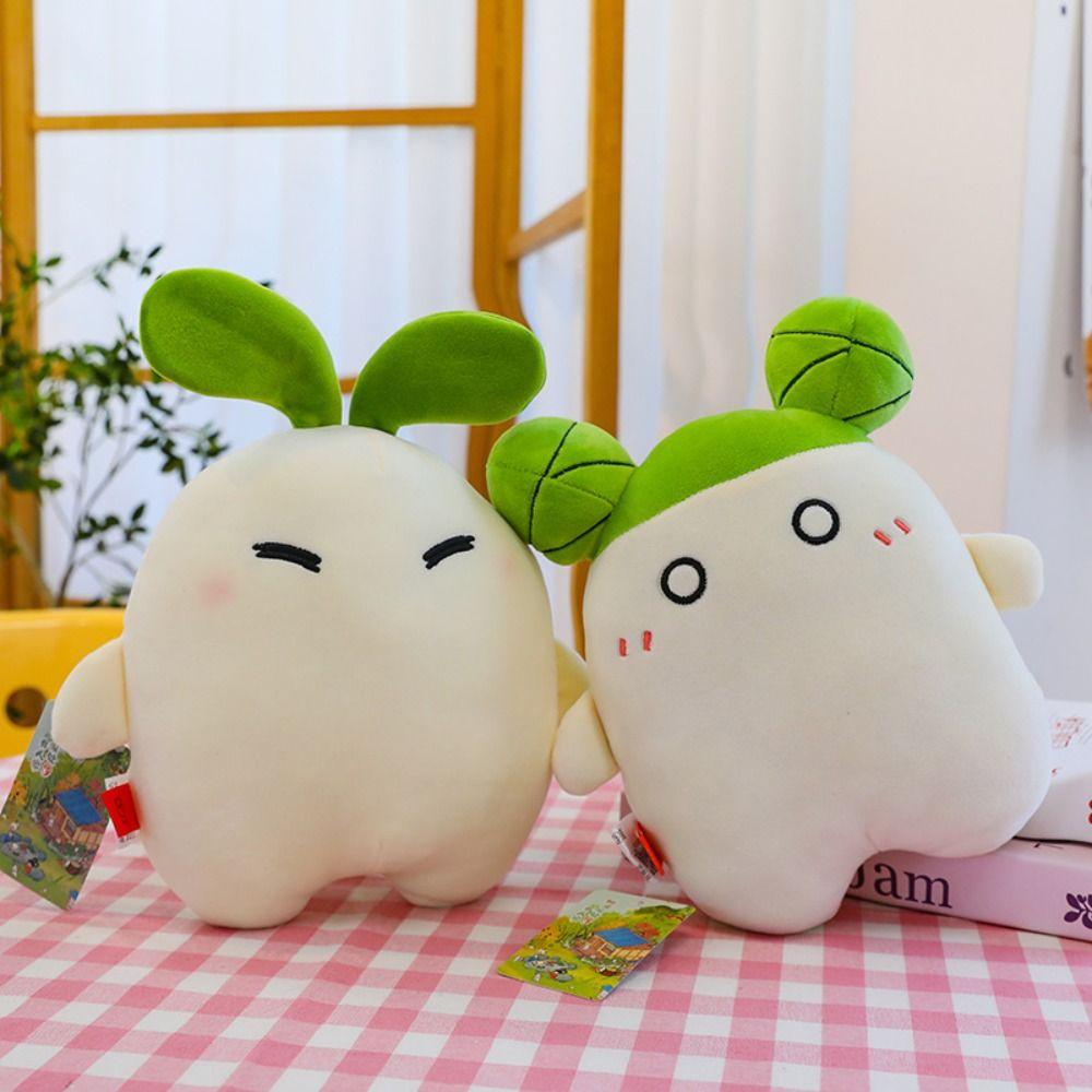 Daikon Carrot Hugging Plush Toy PP Cotton Radish Stuffed Doll Toy  Birthday Christmas