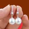 1 Pair Of Elegant Ladies' Fashionable Pearl Pendant Earrings