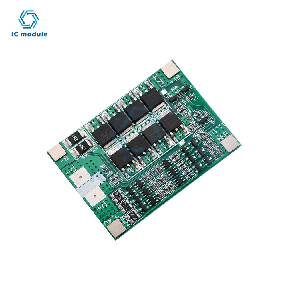 Плата защиты аккумулятора BMS 3S 12V 40A Плата зарядного устройства литиевой батареи Плата BMS PCB с балансировкой заряда