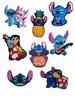 Джибитсы Стич 3D Лило и стич Lilo & Stitch 8 шт аксессуары для обуви крокс украшение