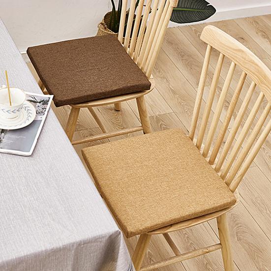 Подушка на стул с завязками Фиксированная Дышащая Хлопково-льняная Гостиная Удобное Сиденье Ягодицы