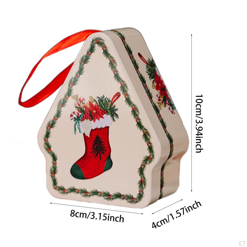 Рождественская коробка конфет, банка для печенья, подарочная упаковка, подарочный контейнер