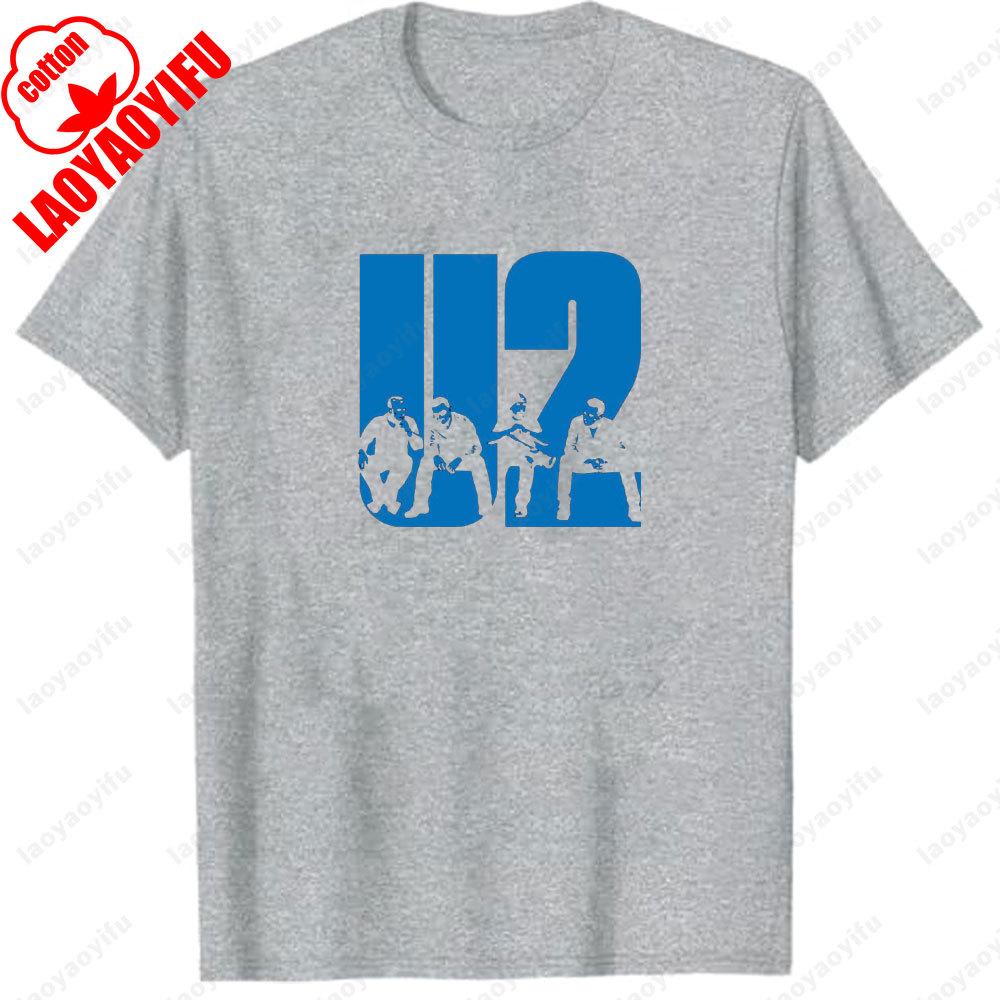 Vintage U2 Rock Band Live The Joshua Tree World Tour 1987 T-Shirt Fan Gift Casual Style Ropa Hombre Classics Graphic T Shirts