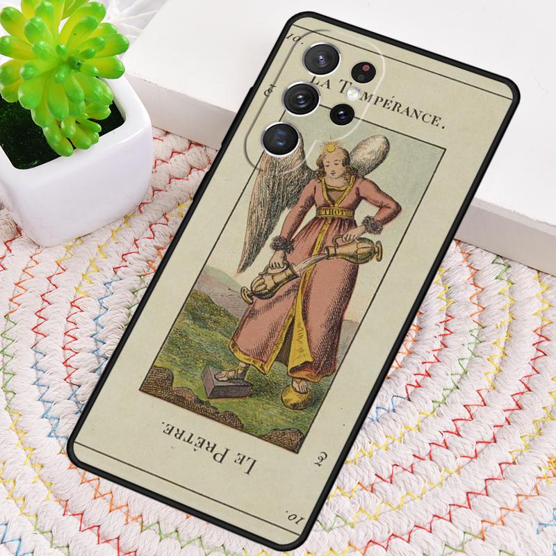 Tarot Egyptien de Dusserre Art TPU Phone Case For Samsung Galaxy note 10 pro S26 S25 S24 S23 S22 Ultra Plus S21 FE S20 Cover