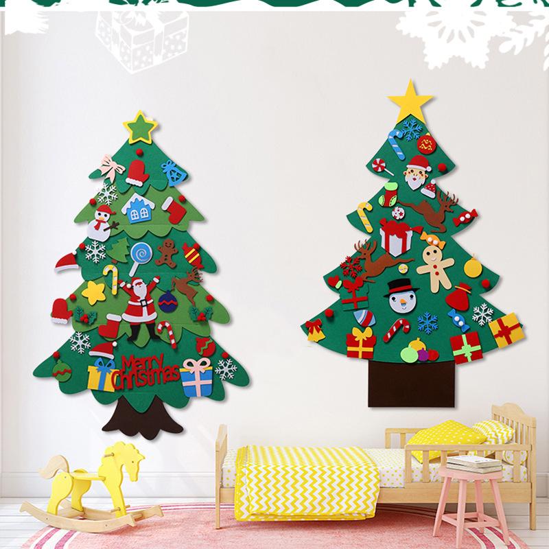 Cross-border felt Christmas tree children DIY educational toys Christmas atmosphere decoration Christmas tree room decoration