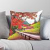 Switzerland Alps Ski Pillowcase Polyester Linen Velvet Pattern Zip Decorative Bed Cushion Cover