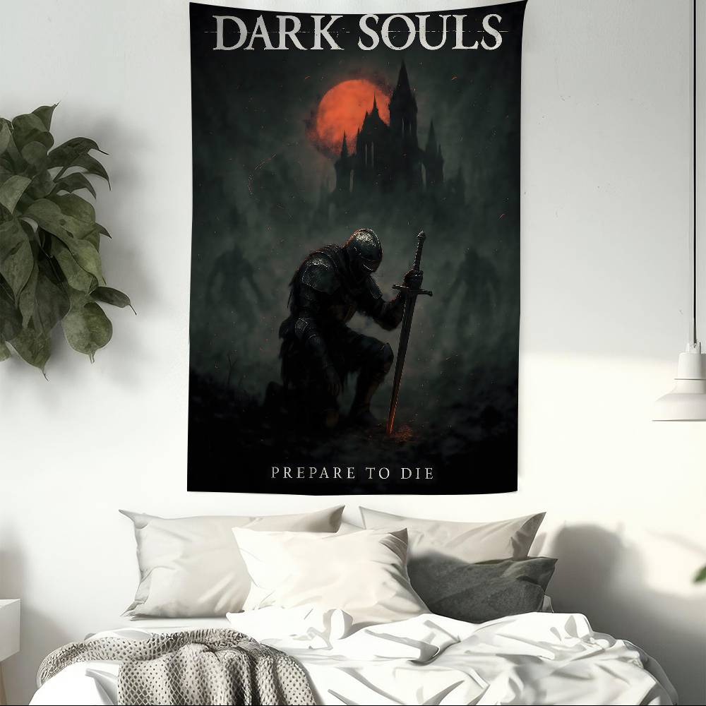 DARK SOULS Приключенческая игра Подвесной богемный гобелен Подвесной таро Хиппи Настенные ковры Комната Домашний декор