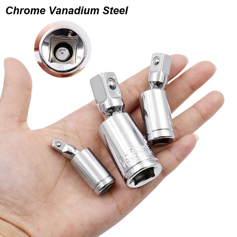 Универсальный шарнирный адаптер-головка квадратный карданный приводной переходник 1/4 3/8 1/2 головка хром-ванадиевая сталь ремонт автомобиля автоинструмент