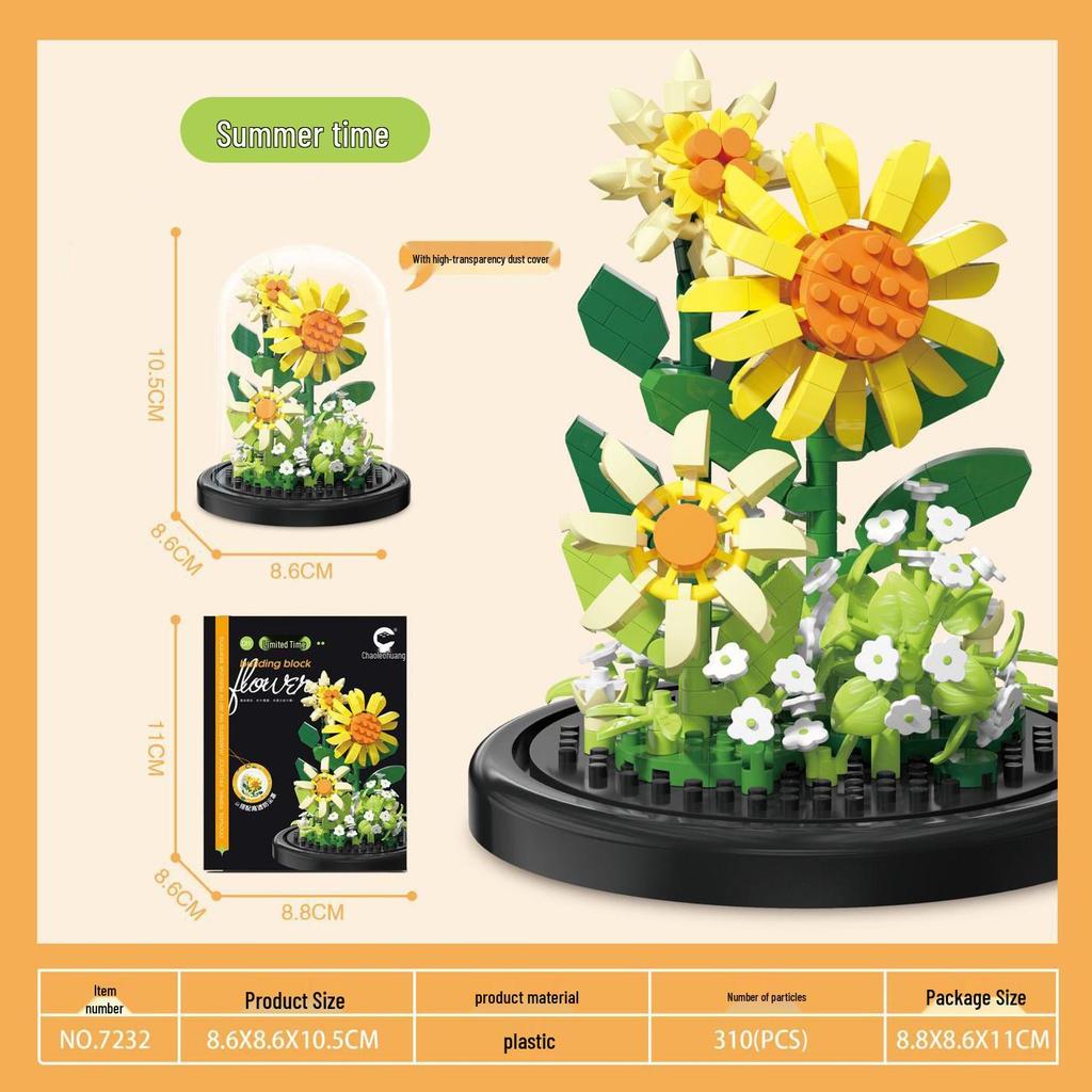 Суккулентный букет из цветов, конструктор - Праздничные подарки и игрушки