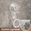1/2/3/4Pcs Transparent Suction Cup Hooks Strong Load-bearing Easy To Install Removable Heavy Duty Vacuum Suction Cups with Hooks