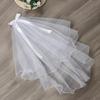 New Photo Veil White Ivory Two Layer Wedding Veil Bridal Veil With Comb Women's Tulle