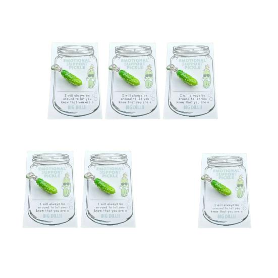 1/2/3 шт. брелок для ключей в виде соленого огурца, брелок для сумки с подвеской в виде позитивной карты, аксессуар для рюкзака для друзей и семьи