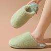 Fashion Women Slippers  Autumn/winter Cotton Plush Flat Bottomed Shoes Comfort Warm Lightweight Home Cotton Slippers Chanclas Mujer